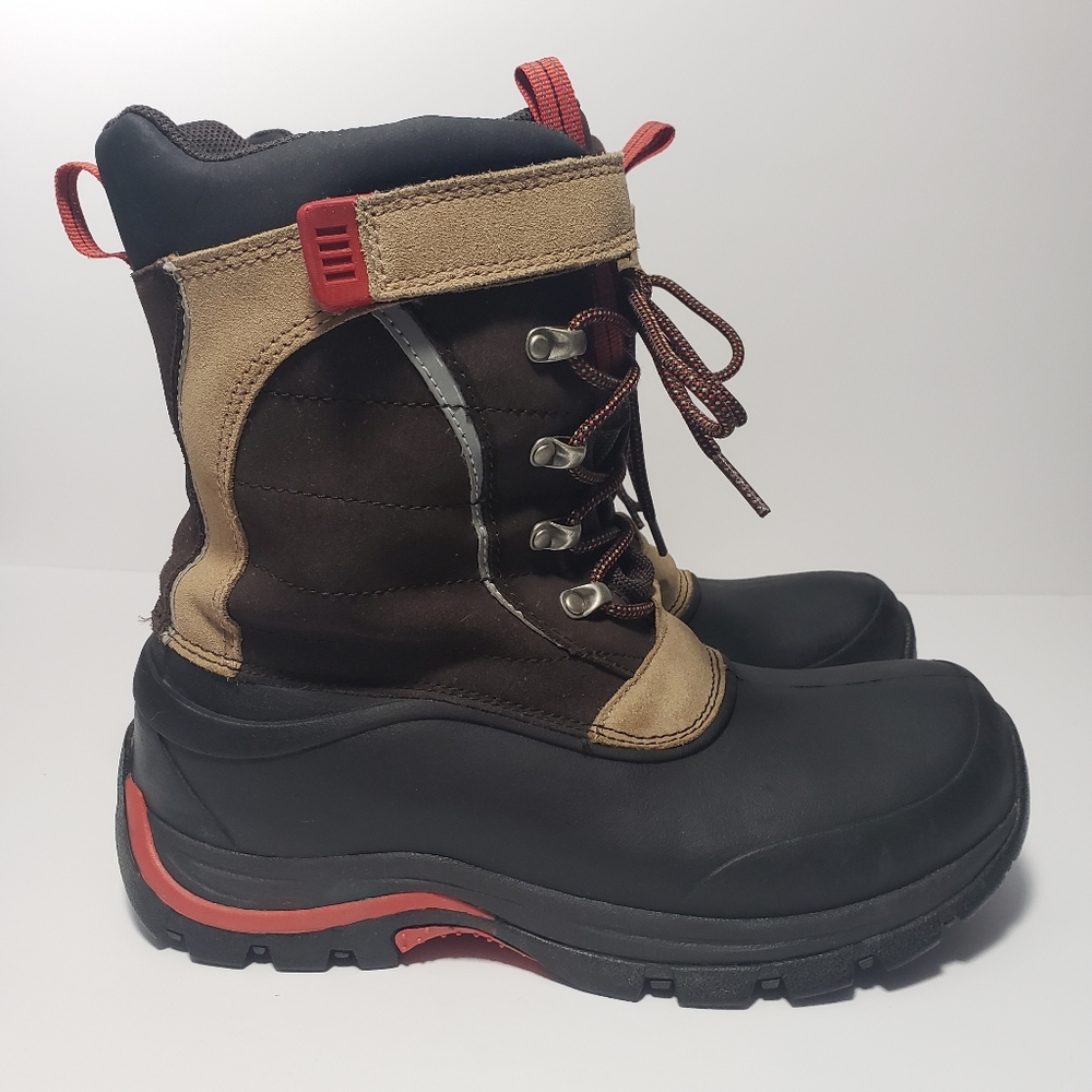 Lands End‎ Primaloft Waterproof Snow Boots w/ Adjustable Strap Women's Size 6.